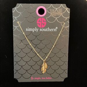 Simply Southern Gold Leaf Necklace